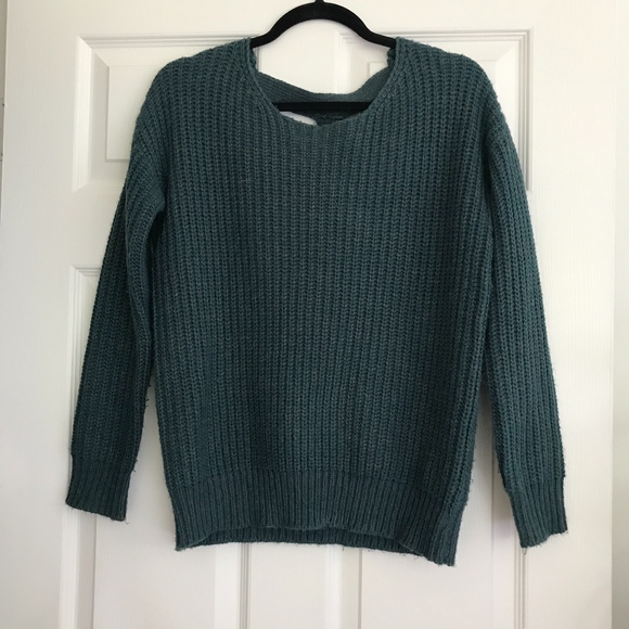 Urban Outfitters Sweaters - blue open back sweater